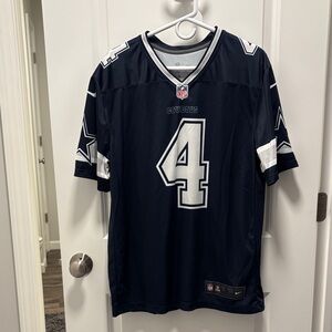 Nike Men's Dark Blue and White Jersey